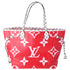 Louis Vuitton Neverfull MM Giant Monogram Tote Bag M44567 Rouge Pink